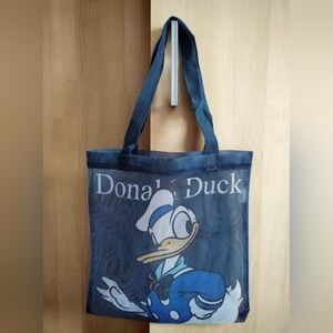 Donald Duck Navy Blue Mesh Tote Bag (New No Tag)